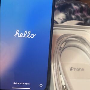 Apple iPhone - Black with White Accessories